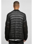 Sweter Crocheted Cardigan Black