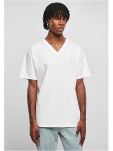 T-shirt Organic Oversized V-Neck White