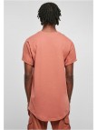 T-shirt Long Shaped Turnup Terracotta