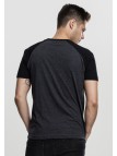 T-shirt TB639 Raglan Contrast Charcoal/Black