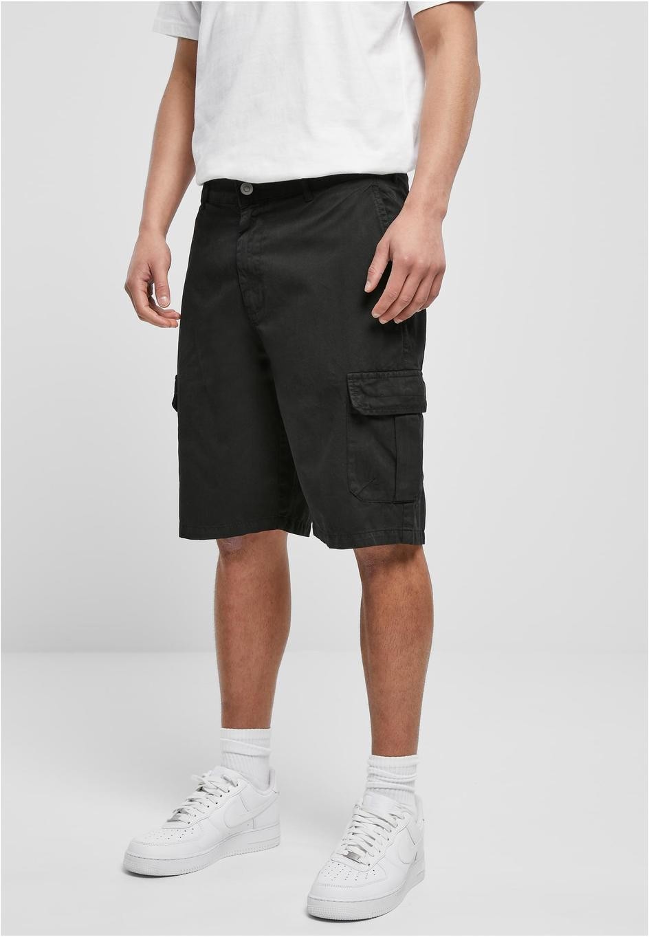 【KOOLOSET】Big Cargo Bermuda Sweatpants Spodenki Big Cargo Bermuda Black (69605) - spodenki