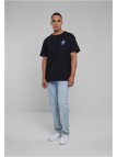 T-shirt Grid Head Butterfly Oversize Black