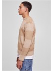 Sweter Heavy Oversized Striped Warmsand/Wetsand