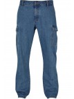 Spodnie Jeansowe Straight Leg Cargo Light Blue Washed