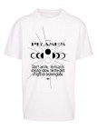 T-shirt Moon Phases White