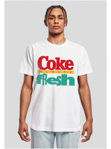 T-shirt Coca Cola 90's Logo White