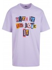 T-shirt Hate it or Love it Oversize Lilac