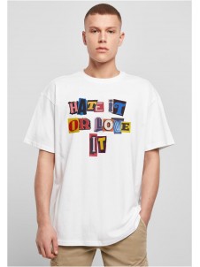 T-shirt Hate it or Love it Oversize White