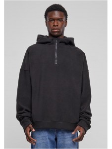 Bluza Oversized Polar Fleece Half Black