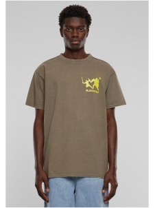 T-shirt Ultraprovocateur Acid Heavy Oversize Darkkhaki