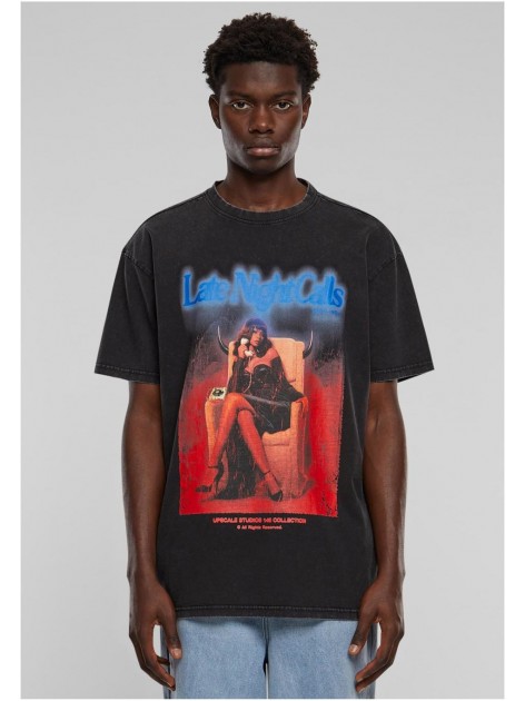 T-shirt Late Night Calls Acid Heavy Oversize Black