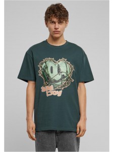 T-shirt Sad Boy Heavy Oversize Bottlegreen