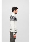 Sweter BD5029 Troyer Norweger White