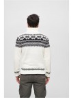 Sweter BD5029 Troyer Norweger White