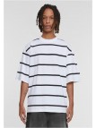 T-shirt Oversized Sleeve Modern Stripe White/Black
