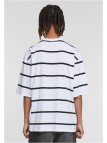 T-shirt Oversized Sleeve Modern Stripe White/Black