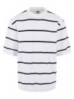 T-shirt Oversized Sleeve Modern Stripe White/Black