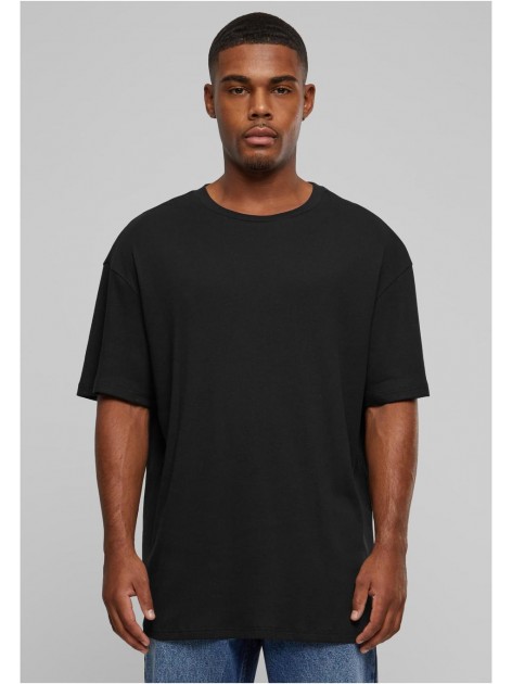 T-shirt Organic Oversized Rib Black