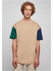 T-shirt Organic Oversized Colorblock Unionbeige