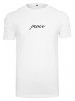 T-shirt Peace Wording EMB White