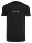 T-shirt Hustle Wording EMB Black