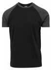 T-shirt Raglan TB639 Contrast Black/Charcoal