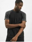 T-shirt Raglan TB639 Contrast Black/Charcoal