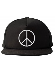 Czapka Snapback Peace Symbol Black/White