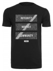 T-shirt Footballs Coming Home Integrity, Respect, Community Black