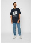 T-shirt Bigie Retro Poster Navy