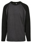 Longsleeve TB3834 Raglan Contrast Charcoal/Black