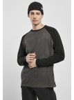 Longsleeve TB3834 Raglan Contrast Charcoal/Black