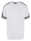 T-shirt Oversized Stripes Mesh White