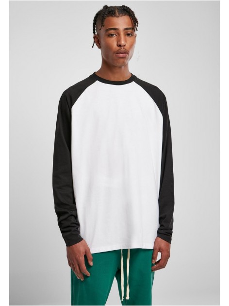 Longsleeve TB4911 Organic Oversized Raglan White/Black