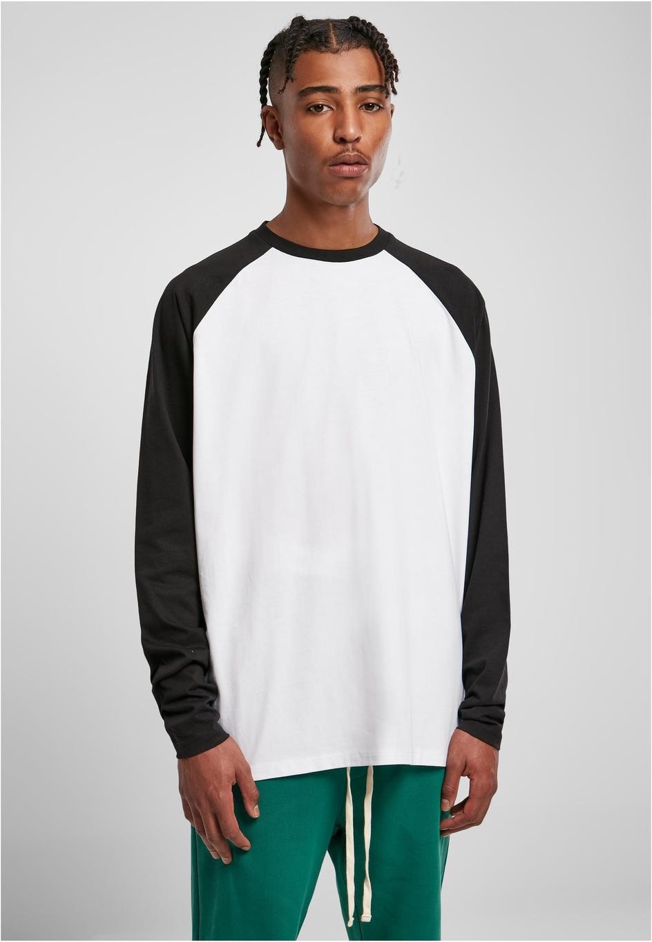 Longsleeve TB4911 Organic Oversized Raglan White/Black