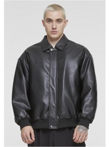 Kurtka Skórzana Synthetic Leather Blouson Black