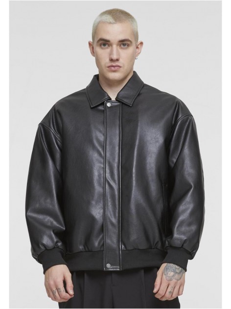 Kurtka Skórzana Synthetic Leather Blouson Black