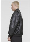 Kurtka Skórzana Synthetic Leather Blouson Black