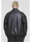 Kurtka Skórzana Synthetic Leather Blouson Black