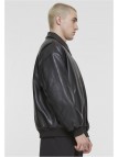 Kurtka Skórzana Synthetic Leather Blouson Black