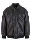 Kurtka Skórzana Synthetic Leather Blouson Black