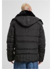 Kurtka Zimowa Puffer With Detachable Fur Collar Black