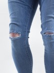 TB 1652 Knee Cut Blue Washed