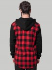 TB 513 Hoded Flanell Red/Black
